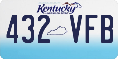 KY license plate 432VFB