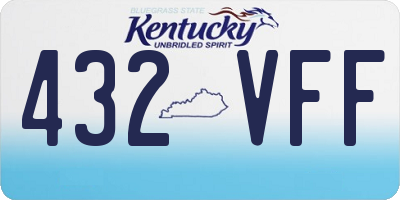 KY license plate 432VFF