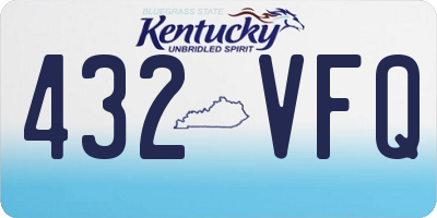 KY license plate 432VFQ