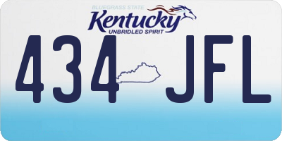 KY license plate 434JFL
