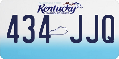 KY license plate 434JJQ