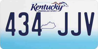 KY license plate 434JJV