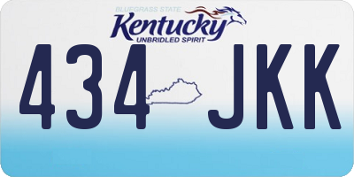 KY license plate 434JKK