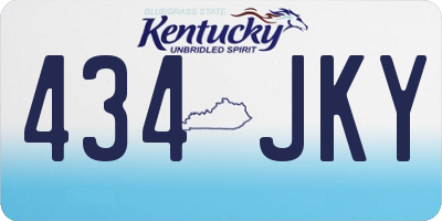 KY license plate 434JKY