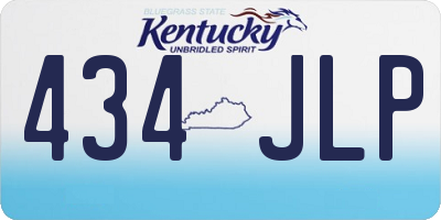 KY license plate 434JLP