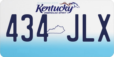 KY license plate 434JLX