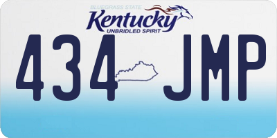KY license plate 434JMP