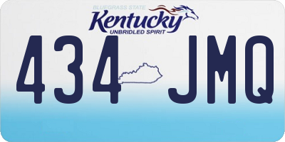 KY license plate 434JMQ