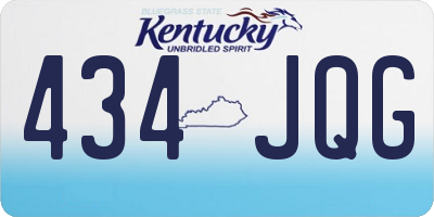 KY license plate 434JQG