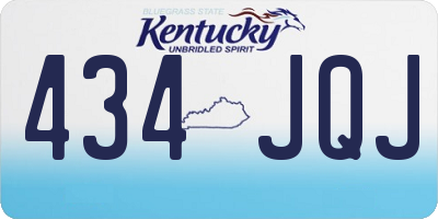 KY license plate 434JQJ