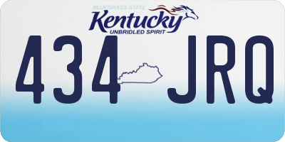 KY license plate 434JRQ