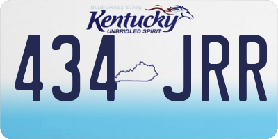 KY license plate 434JRR
