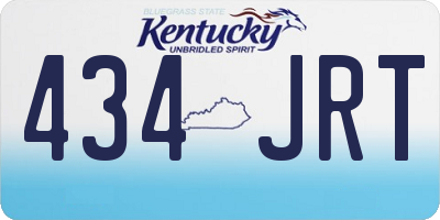 KY license plate 434JRT