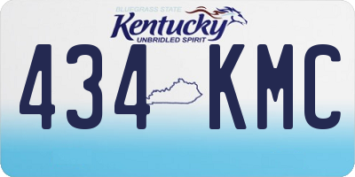 KY license plate 434KMC