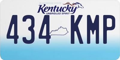 KY license plate 434KMP