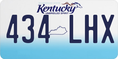 KY license plate 434LHX