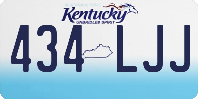 KY license plate 434LJJ
