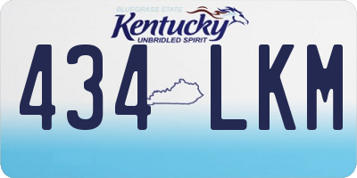 KY license plate 434LKM