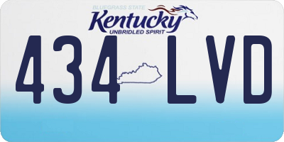 KY license plate 434LVD