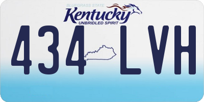 KY license plate 434LVH