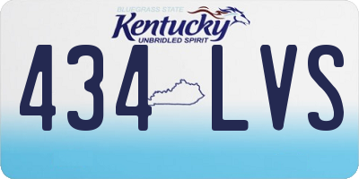KY license plate 434LVS