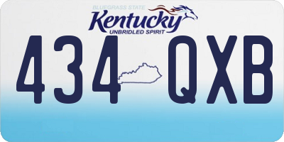 KY license plate 434QXB