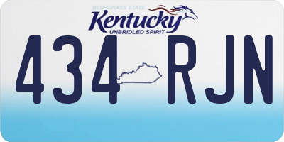 KY license plate 434RJN