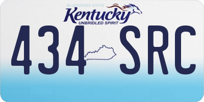 KY license plate 434SRC