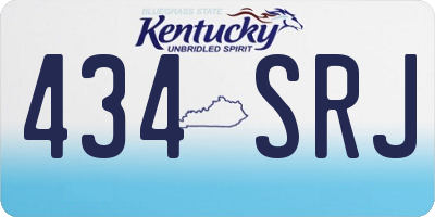 KY license plate 434SRJ