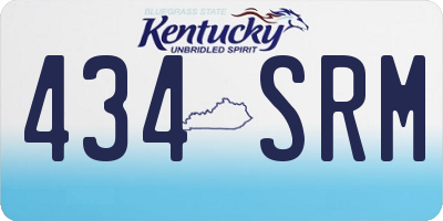 KY license plate 434SRM