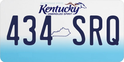 KY license plate 434SRQ