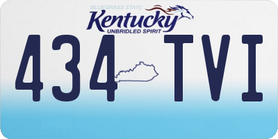 KY license plate 434TVI
