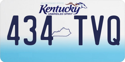 KY license plate 434TVQ