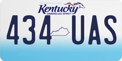 KY license plate 434UAS