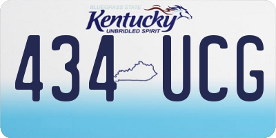 KY license plate 434UCG