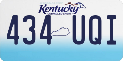 KY license plate 434UQI