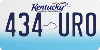 KY license plate 434URO