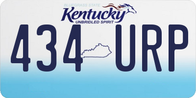 KY license plate 434URP