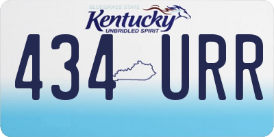 KY license plate 434URR