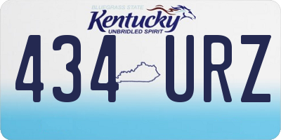 KY license plate 434URZ