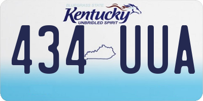 KY license plate 434UUA