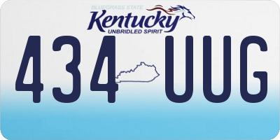 KY license plate 434UUG