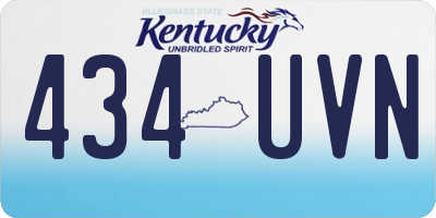 KY license plate 434UVN