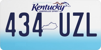 KY license plate 434UZL