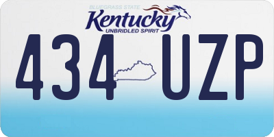 KY license plate 434UZP