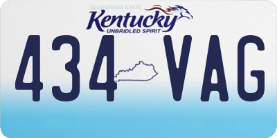 KY license plate 434VAG