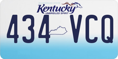 KY license plate 434VCQ