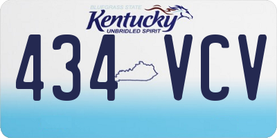 KY license plate 434VCV