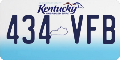 KY license plate 434VFB