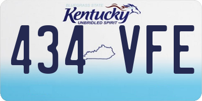 KY license plate 434VFE